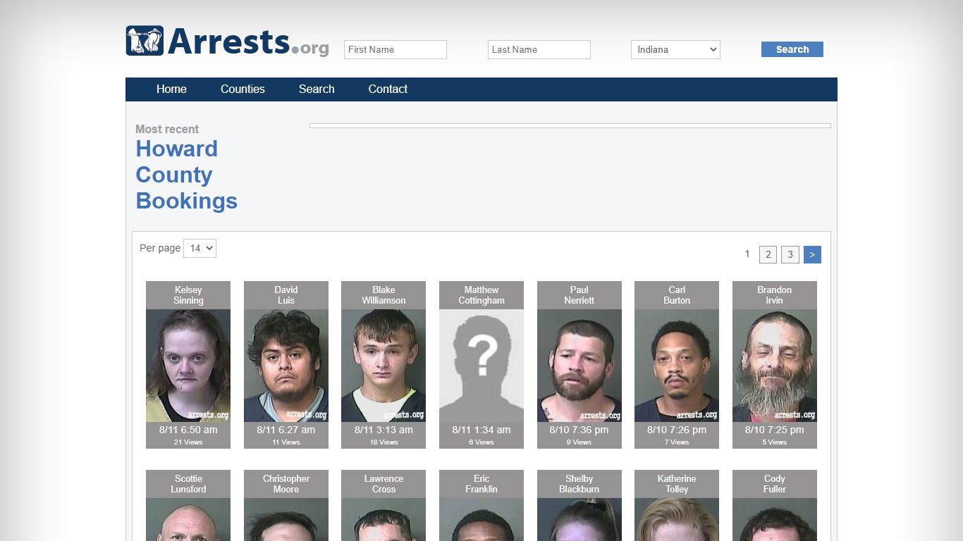 Howard County Arrests and Inmate Search